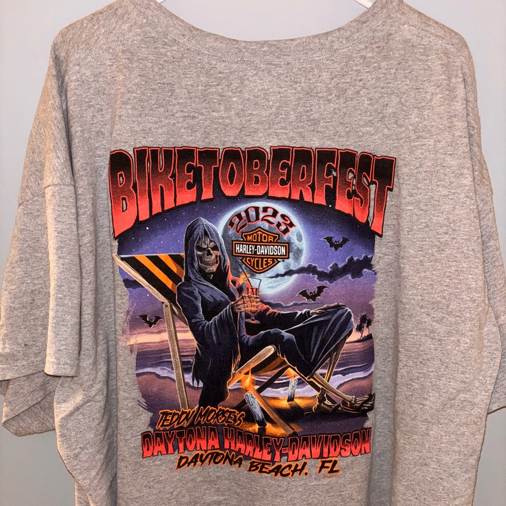 Harley Davidson grey Bikefest Daytona Beach T-shirt